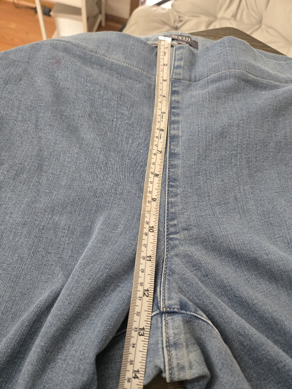 NWOT NYDJ Bailey Relaxed Straight Jeans 14W Women Blue Lift Tuck Denim - Picture 13 of 14